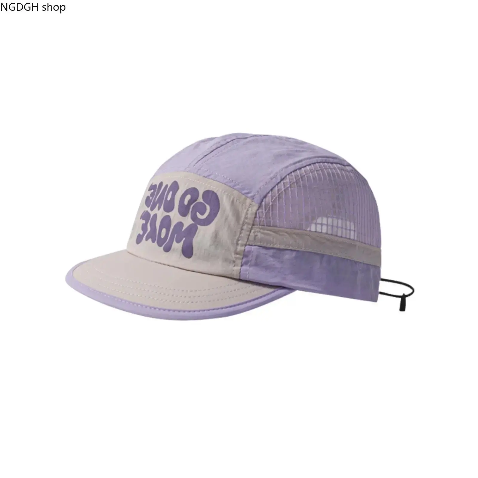 Stylish Trucker Hat, Unisex 5-Panel Mesh Sports Outdoor Cap - Lightweight, Breathable, Quick-Drying & Packable with Adjustable Drawstring, Sports Outdoor Hats, Unisex Outdoor Cap