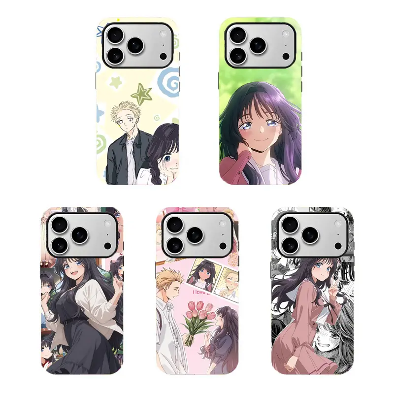 Rinttttar000u Ka0ruko Anime Couple Phone Case,Aesthetic durable phone Cover,for iPhone 17 16 15 14 13 12 11 8 7 for Samsung Series,Shockproof Protective Dual-Layer design phone case,Couple Manga phone Cover,perfect gift for girl