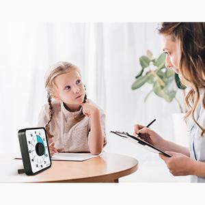 60-Minute Visual Countdown Timer, 7.5-Inch Oversize Classroom Visual Timer for Kids and Adults, Durable Mechanical Kitchen Timer Clock with Magnetic Backing (Blue)