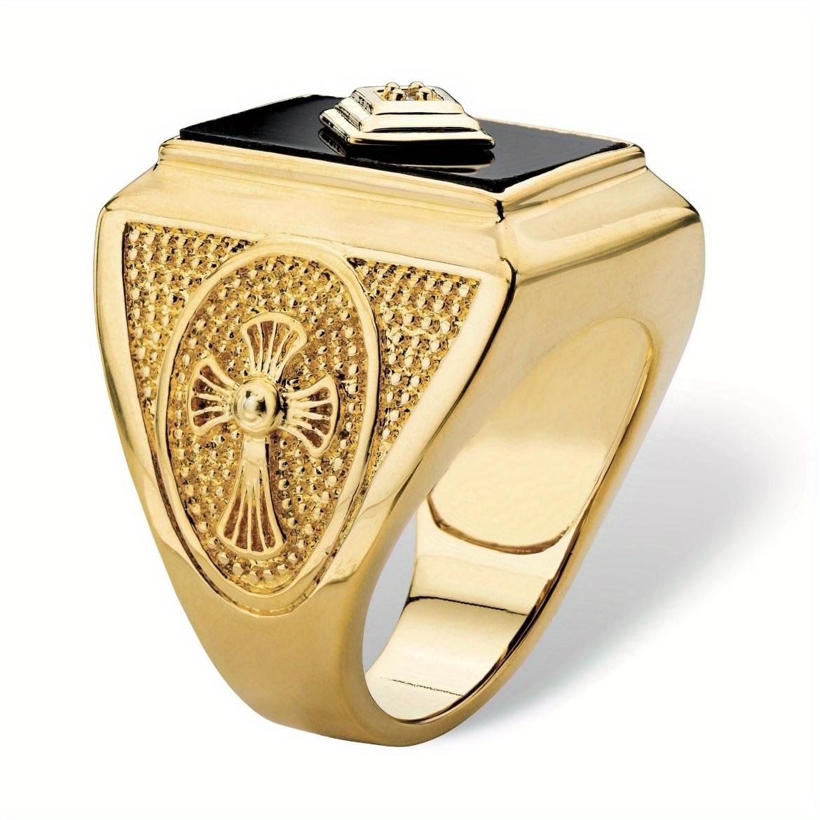 Men's Vintage Rings 1Pc New Style - Creative Luxury Copper Material, Casual & Elegant Men's Jewelry, Holiday Gift For Male Friends