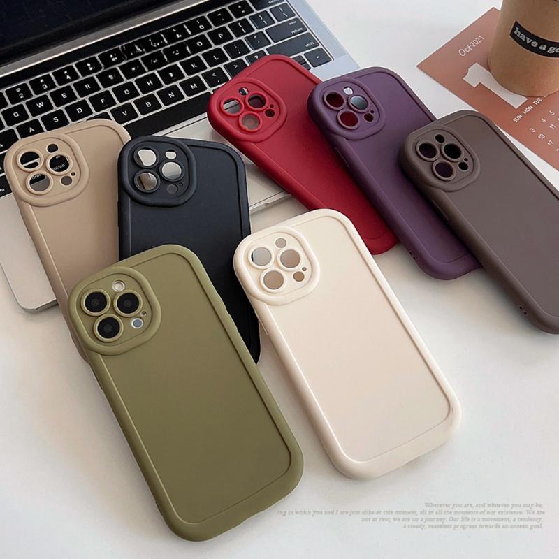 Solid Color Phone Case, Full Body Shockproof Phone Protective Cover, Phone Accessories Compatible with iPhone 11 12 13 14 15 Pro Max, Casing