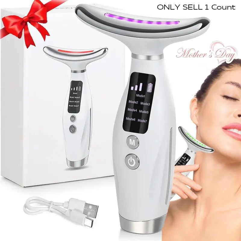 Rechargeable Electric Facial Massager, Smart Neck Massager, Vibration Facial Beauty Massager, Facial Beauty Instrument, Facial Beauty Machine, Personal Care Appliances for Women & Girls