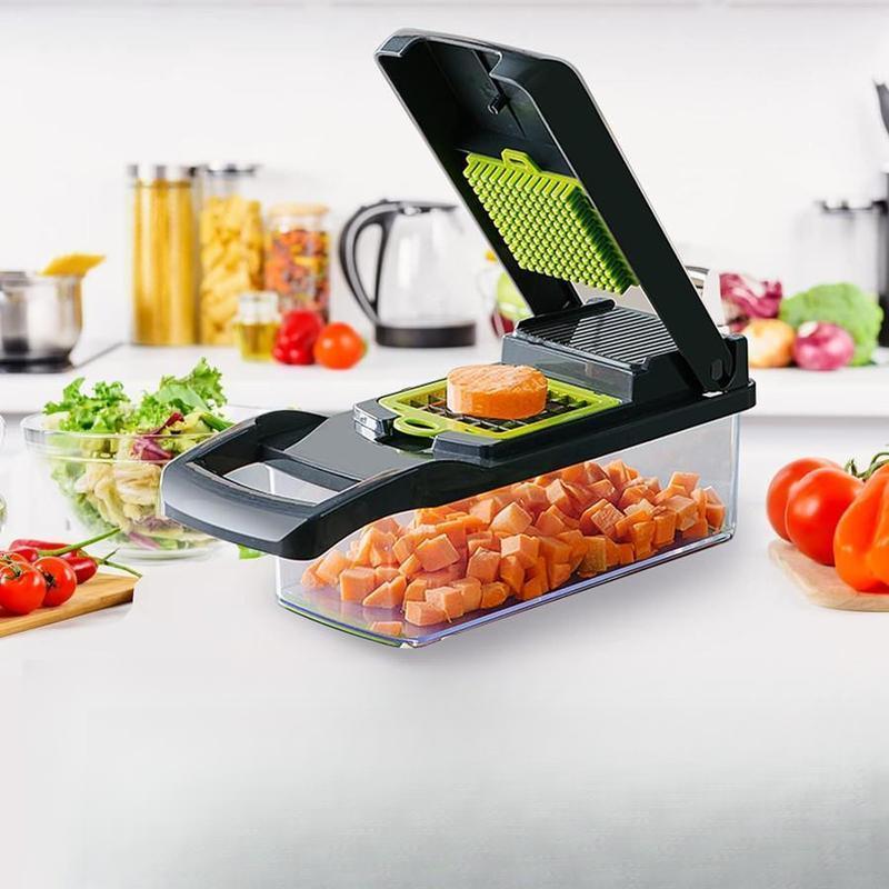 14 in 1 Multifunctional Vegetable Chopper, Garlic Chopper, Onion Potato Grater,Vegetable Cutting Machine,Kitchen Accessories Utensils