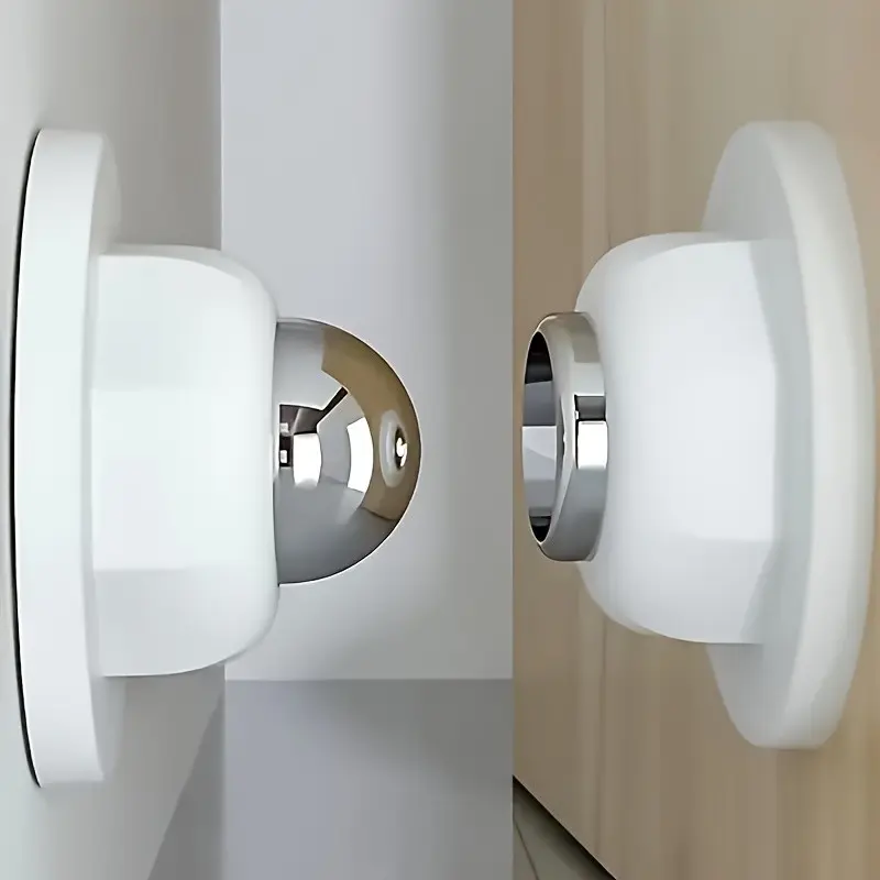 Soft Magnetic Door Stop, Door Holder, Door Stopper, Quick and Easy Installation, Adhesive Wall or Floor Mounting, No Drilling, Safe for Home and Office, versatile Fits Various Doors