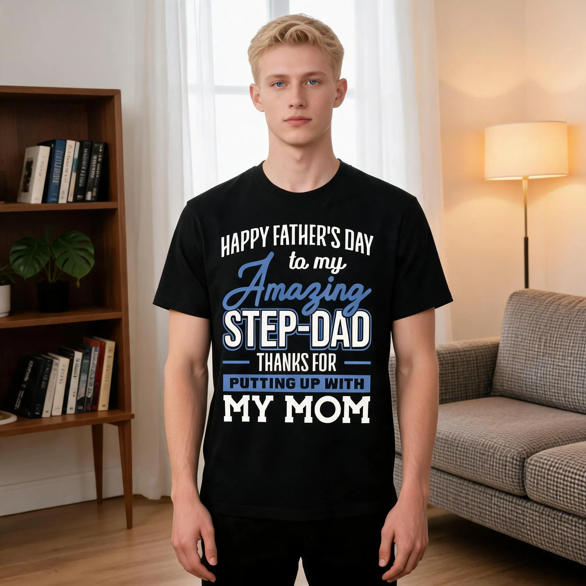 Men's 100% Cotton Casual Drop Shoulder Crewneck T-Shirt - Short Sleeve Soft Tee with Slight Stretch for Office, Daily Wear