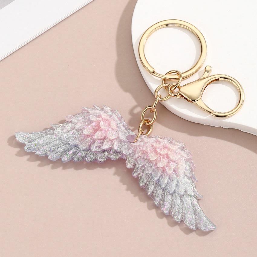 Sister Angels,Victoria's Secret Angel Wings Glowing Keychain, Car Bag Charms and Accessories,Perfect Gift For Mom, Daughter, Friend, or Lover,couple gift
