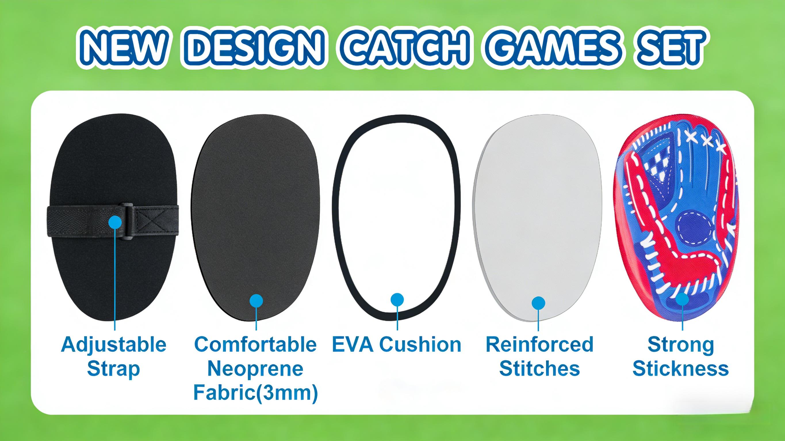 Beginner Toddler Baseball Training Glove Sticky Ball Catch Toys,Baseball Gift for Boys Girls Ages 3-12,Toss and Catch Ball Set Outdoor Games for Kids,, Beach Pool Yard Games Toys for Kids and Family