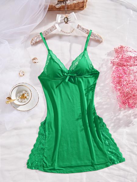 Women's Woven Fabric Sleepwear Set, Slim-Fit Plain Design, Soft & Breathable Comfort, All-Season Wearability, Casual Style