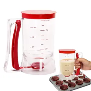 Leak-Proof Press-Type Batter Dispenser, Large Capacity, Easy Operation, Ideal for Home Breakfast, Baking Prep, Home Bakers, Efficient Morning Routine