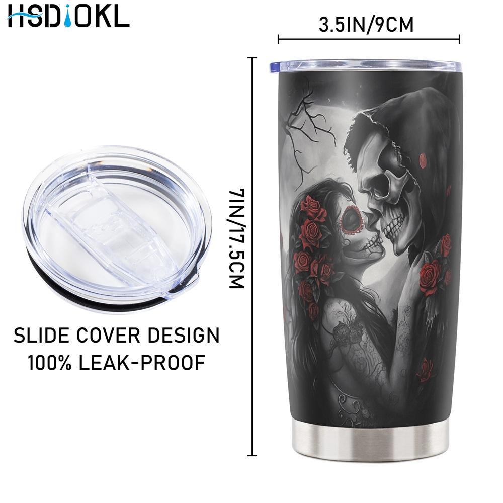 20oz Insulated Stainless Steel Tumbler with Butterfly Design - Keeps Drinks Hot/Cold, Fits Car Cup Holders - Ideal Gift for Butterflyat Lovers (Friends, Family, Girlfriend, Brother)
