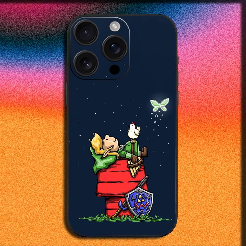 Game The Legend of Z-Zelda Phone Case for iPhone 17 16 15 14 13 12 11 Pro XS Max XR Plus SE Mini Soft Black Cover - Premium Trending Game The Legend of Z-Zelda Phone Case for iPhone 17 16 15 14 13 12 11 Pro XS Max XR Plus SE Mini Soft Black Cover - Premium Trending