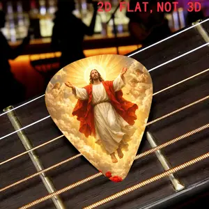 8-Piece Jesus & Rose Guitar Picks Set, Musical Accessories for Guitar, Bass, Koto, Four-String Instrument, Perfect Gift for Music Lovers