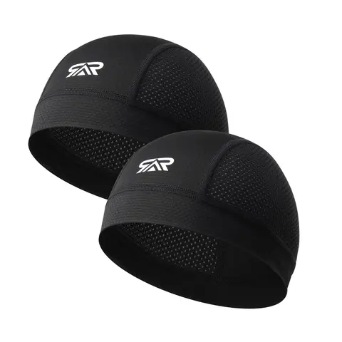 Breathable Sweat-wicking Cooling Helmet Liner, 2 Counts/set Cycling Running Sports Skull Cap, Helmet Liner for Men & Women, Quick Drying Hat, Workout Hat, Cycling Skull Caps