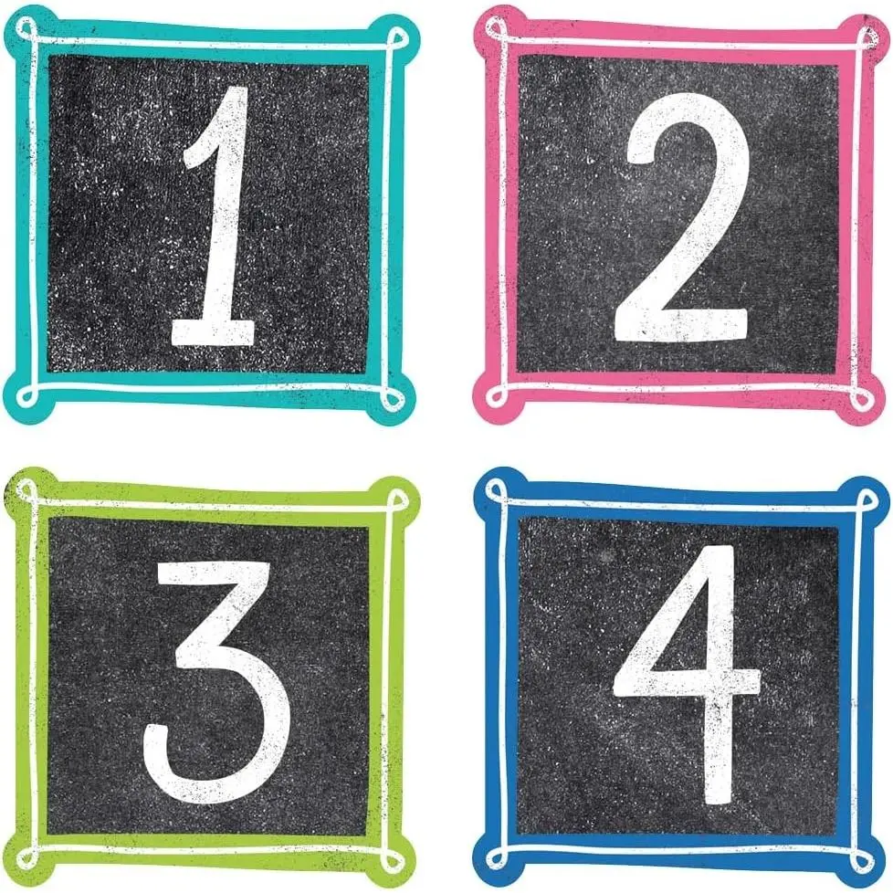Chalk It Up! Colorful Chalk Calendar Days (10881)
