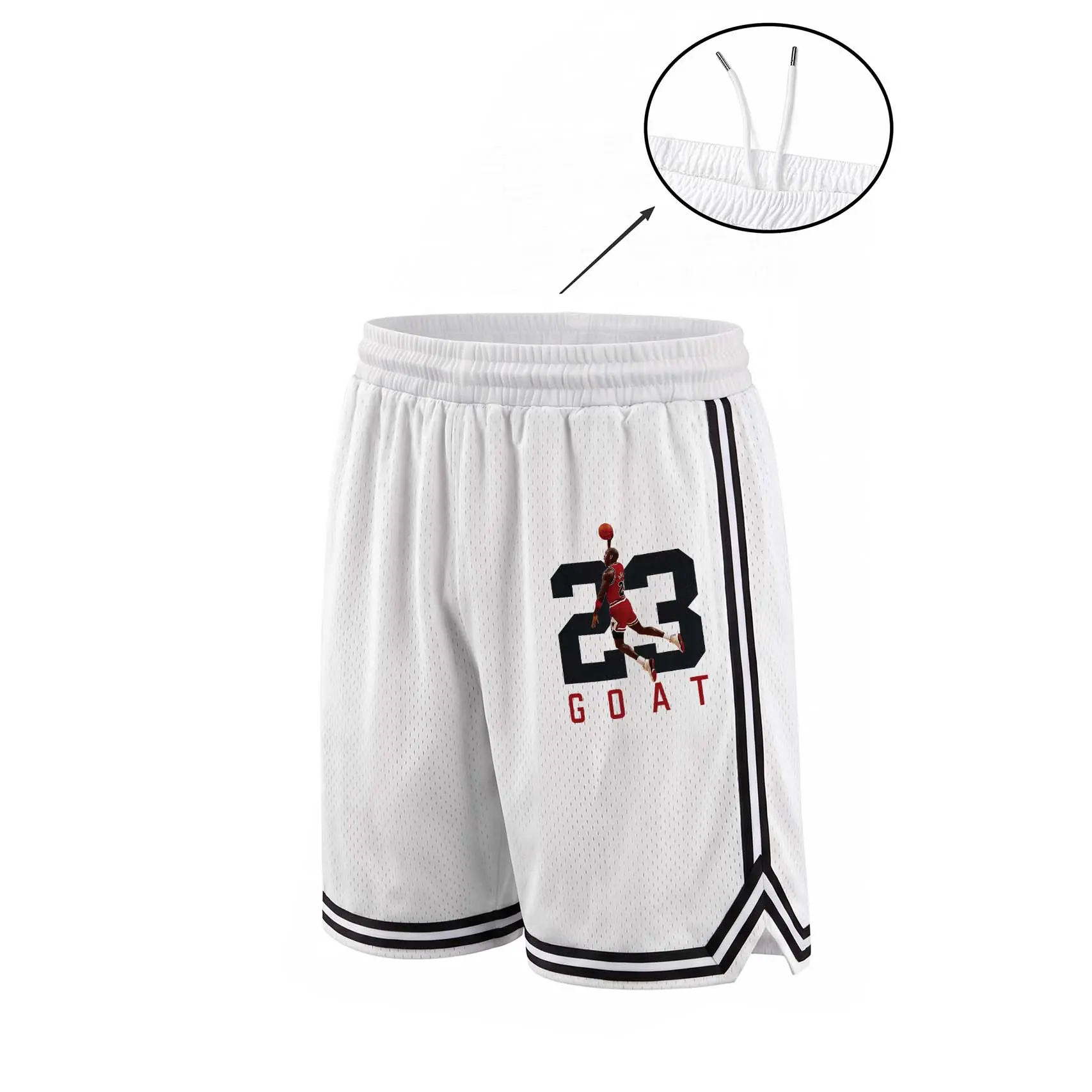 Men's Retro Basketball-Print Mesh Shorts — Sleeveless Jersey-Style Athletic Shorts, Breathable Gym & Training Shorts, Casual Streetwear Summer Bottoms — Ideal for Workouts, Fitness, Running, and Daily Wear