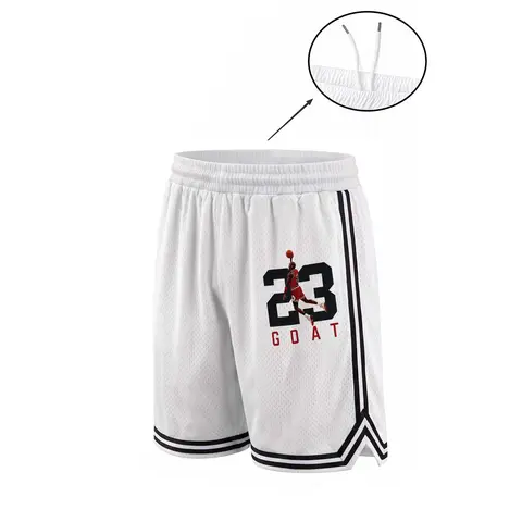 Men's Retro Basketball-Print Mesh Shorts — Sleeveless Jersey-Style Athletic Shorts, Breathable Gym & Training Shorts, Casual Streetwear Summer Bottoms — Ideal for Workouts, Fitness, Running, and Daily Wear