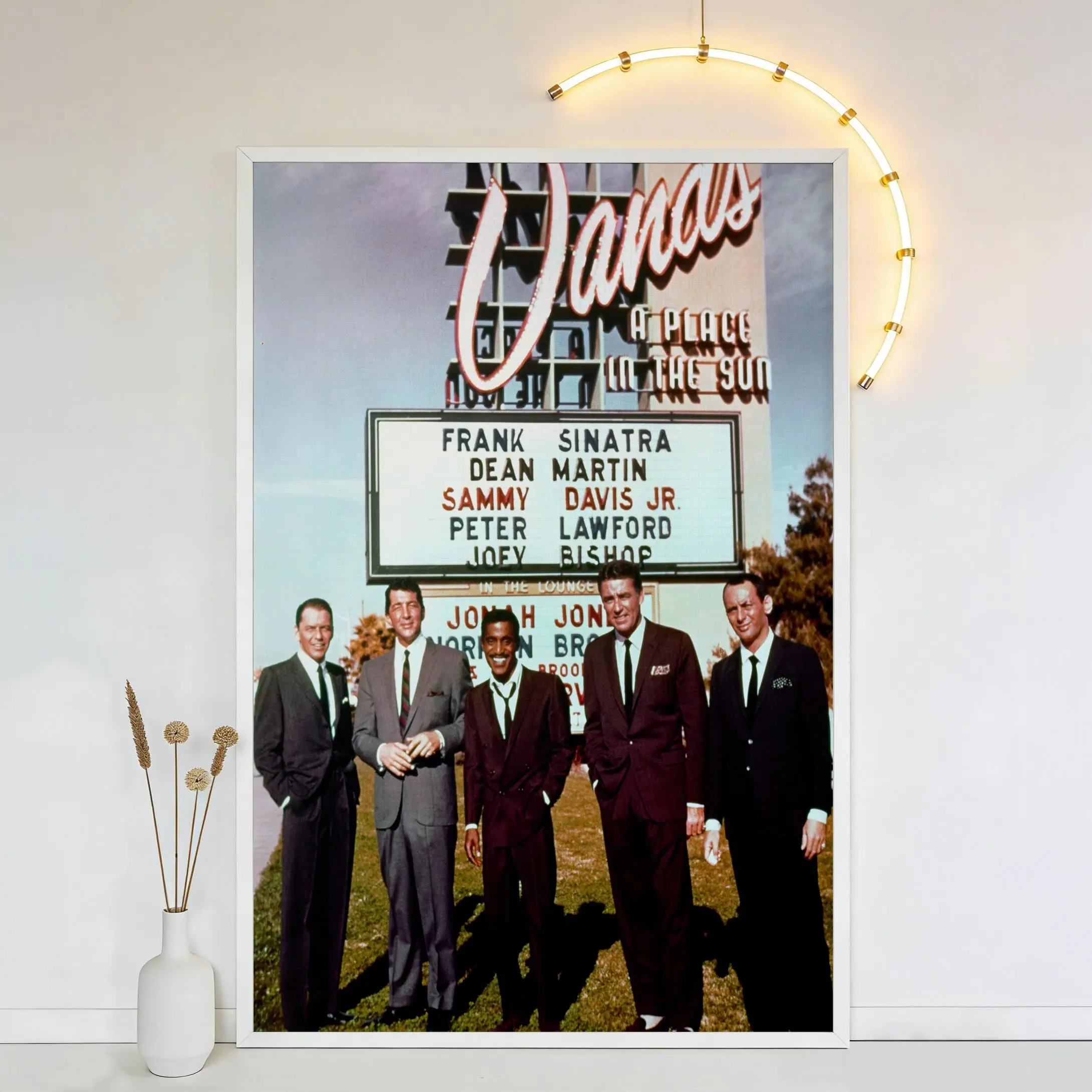 Rat Pack Movie Poster, HD Waterproof Canvas Print, Unframed