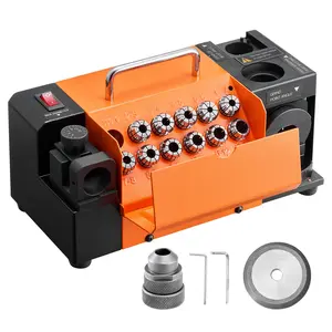VEVOR Drill Bits Sharpener MR-13D, 3-13mm Professional Drill Bit Grinder with Adjustable Lip Relief Angle, Front Cutting Lip 95-135 Point Angle, 5800RPM Re-Sharpener with 11 Collets CBN Wheel