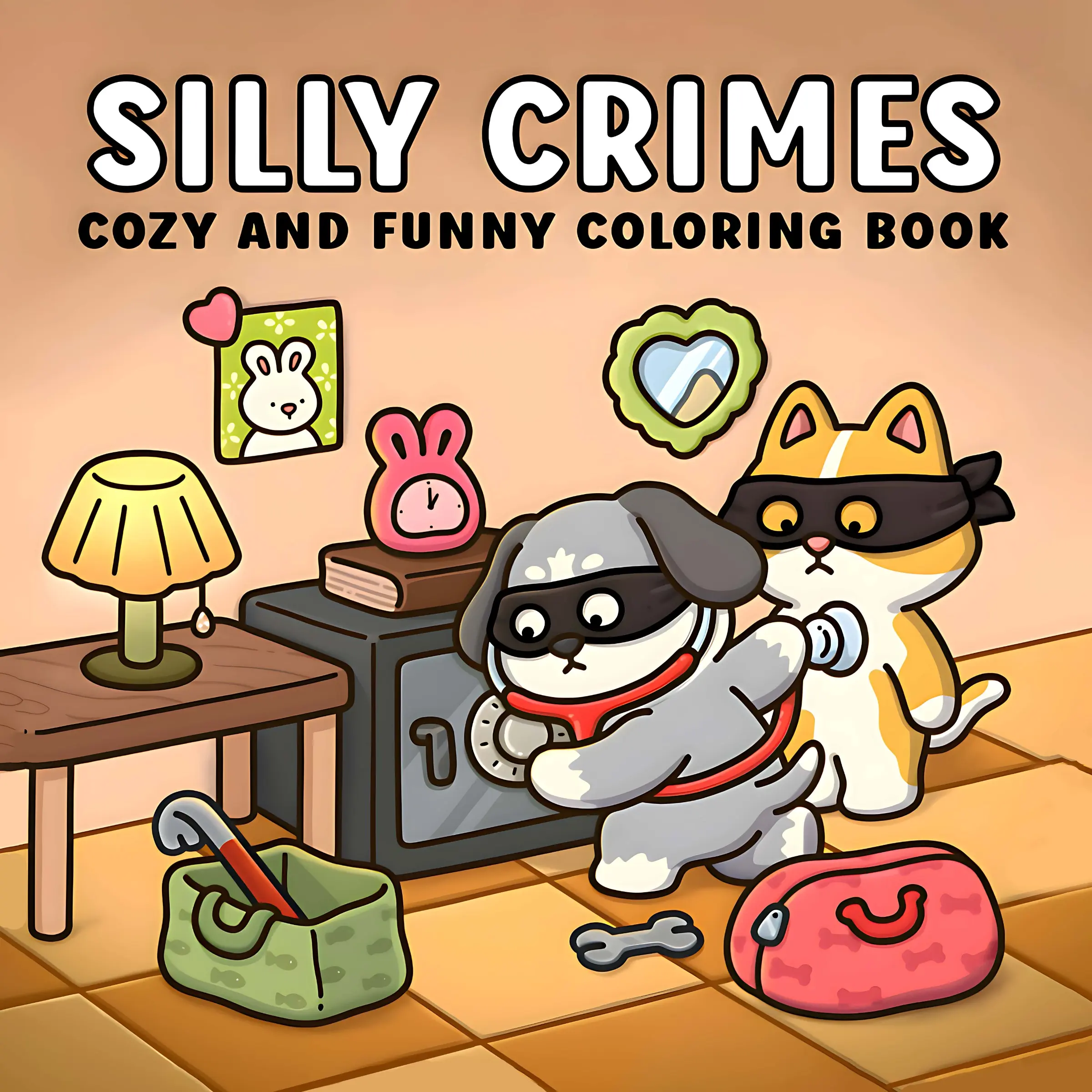 An interesting crime-themed coloring book, suitable for teenagers and adults, perfect for Valentine's Day, birthdays, Easter, Christmas, and various holiday parties, an excellent choice for relaxation and leisure.