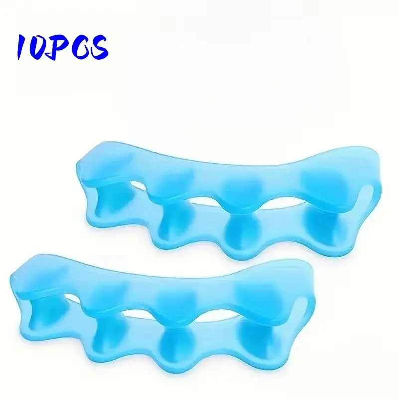 10 Pcs Silicone Toe Pads, Unisex Soft Shock Absorption, Non-Slip Anti-Wear, Lightweight Shoe Insoles, Comfortable Foot Protection