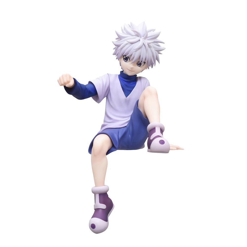 12cm Anime Hunter Killua Zoldyck Figure Pvc Hunter Aciton Figure Killua Figurine Gon Freecss Model Car Ornaments Gifts 12CM