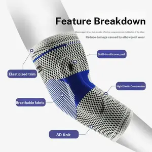 Sports elbow brace, special joint protector, elbow support for weightlifting and fitness, knitted breathable sweat-absorbing protective gear
