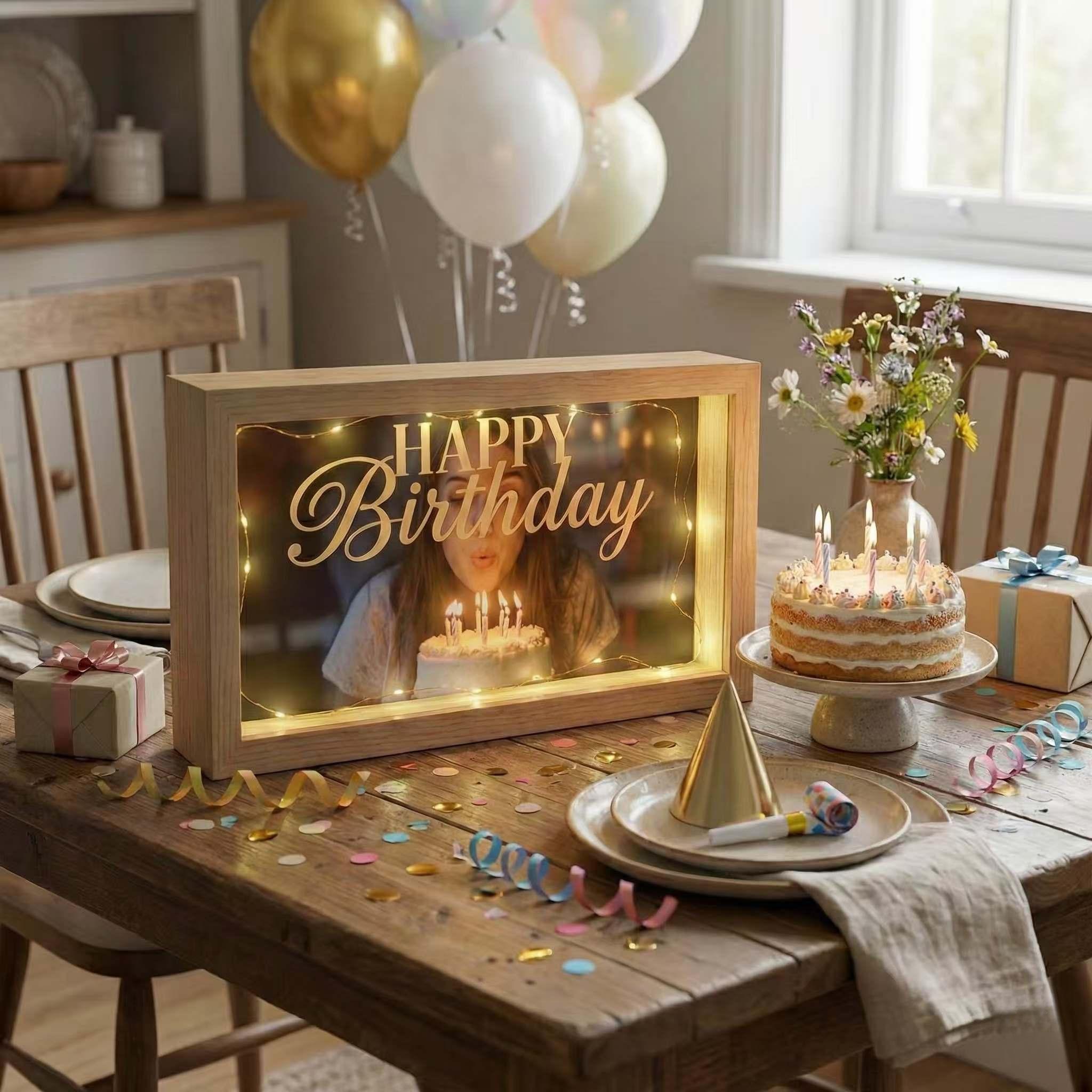 LED Display Frame – Lighted Showcase Box for Collectibles, Figures & Handcrafts