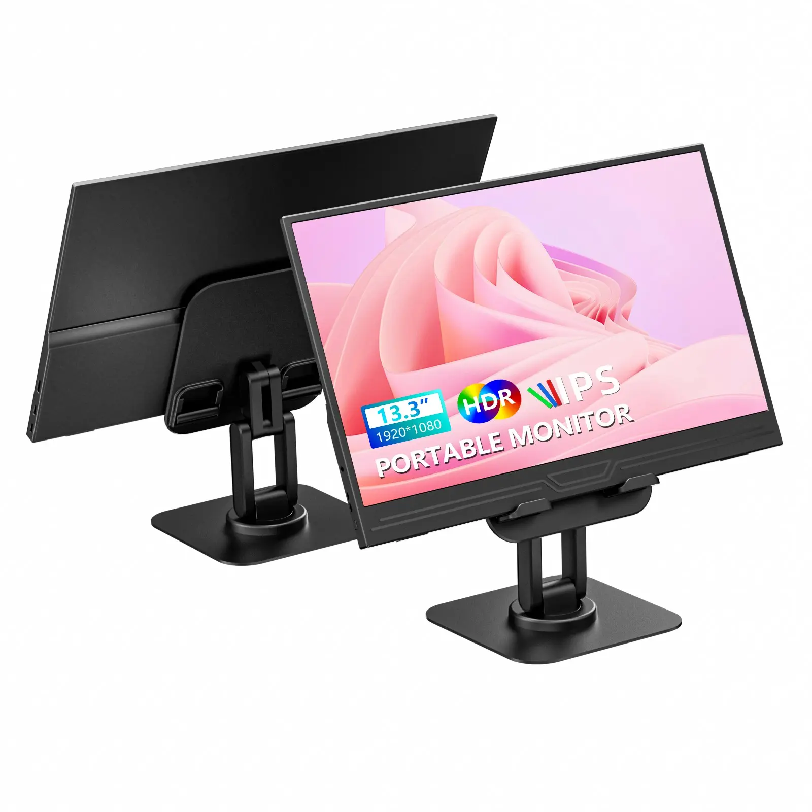 VEOUT V1 MINI 13.3-Inch Portable Monitor - 1920×1200 IPS Display, USB-C and HDMI External Monitor with Stand, Second Screen Extender for Laptop, Extended monitor for laptop, Gaming Monitor for Office, Travel, Entertainment