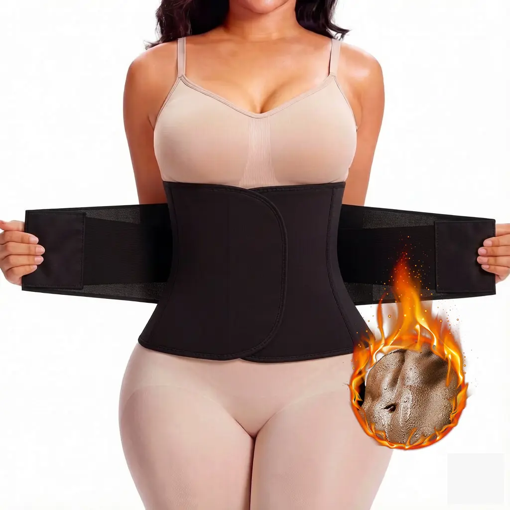 Women's Waist Cincher Belt, Compression Waist belt Neoprene Sweat Waist Trainer Corset Trimmer Shaper Belt Shapewear
