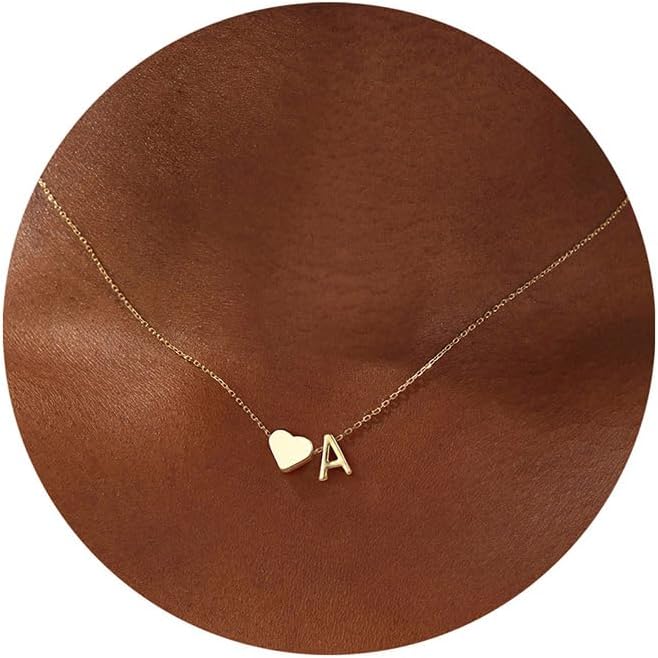 Christmas Gifts for Grandkids - Dainty 18K Gold Plated Tiny Heart Initial A-Z Letter Pendant Necklace Stocking Stuffers for Teen Girls Jewelry Christmas Gifts for Grandkids - Dainty 18K Gold Plated Tiny Heart Initial A-Z Letter Pendant Necklace Stocking Stuffers for Teen Girls Jewelry
