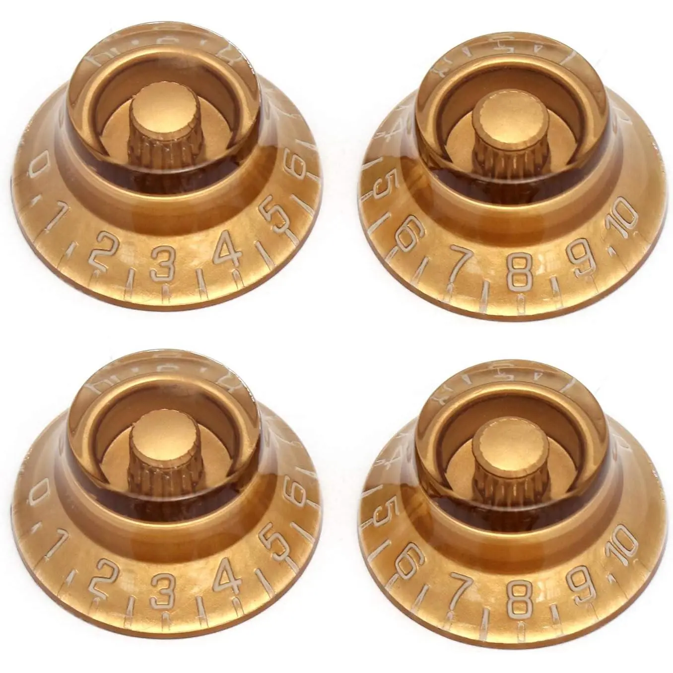 Electric Guitar Top Hat Knobs Speed Volume Tone Control Knobs 4 count | Compatible with Les Paul LP Electric Guitar, Guitar  , , Plastic
