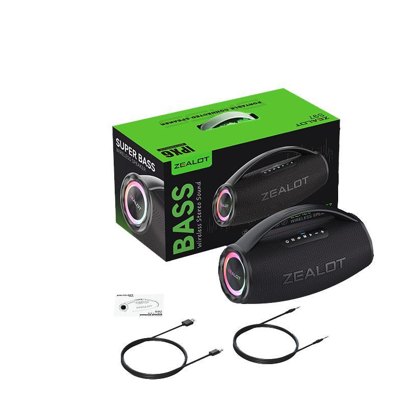 ZEALOT ワイヤレススピーカー ZEALOT-S97 ブラック 99% Zealot S97 Bluetooth Speaker 80W High Power Super Bass - Zealot