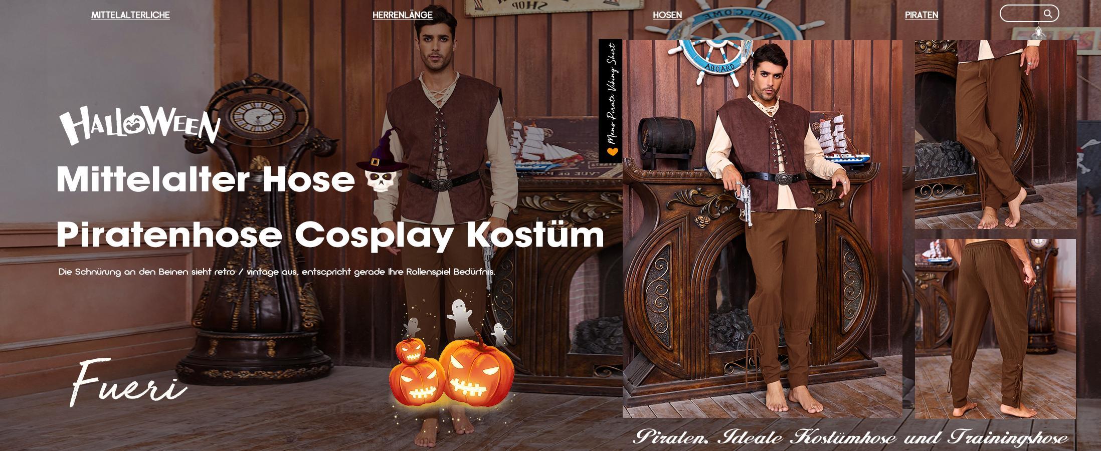 PASLTER Men's Medieval Lace-Up Pirate Trousers Cosplay Costume Viking Trousers Renaissance Casual Trousers Steampunk Medieval Trousers Menswear Pants PASLTER Men's Medieval Lace-Up Pirate Trousers Cosplay Costume Viking Trousers Renaissance Casual Trousers Steampunk Medieval Trousers Menswear Pants