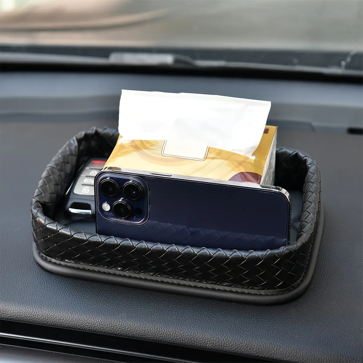 Car Dashboard Storage Tray, Classic Business Car Ornament, Internal Car Organizer, Stylish Vehicle Accessories, Essential Car Decor