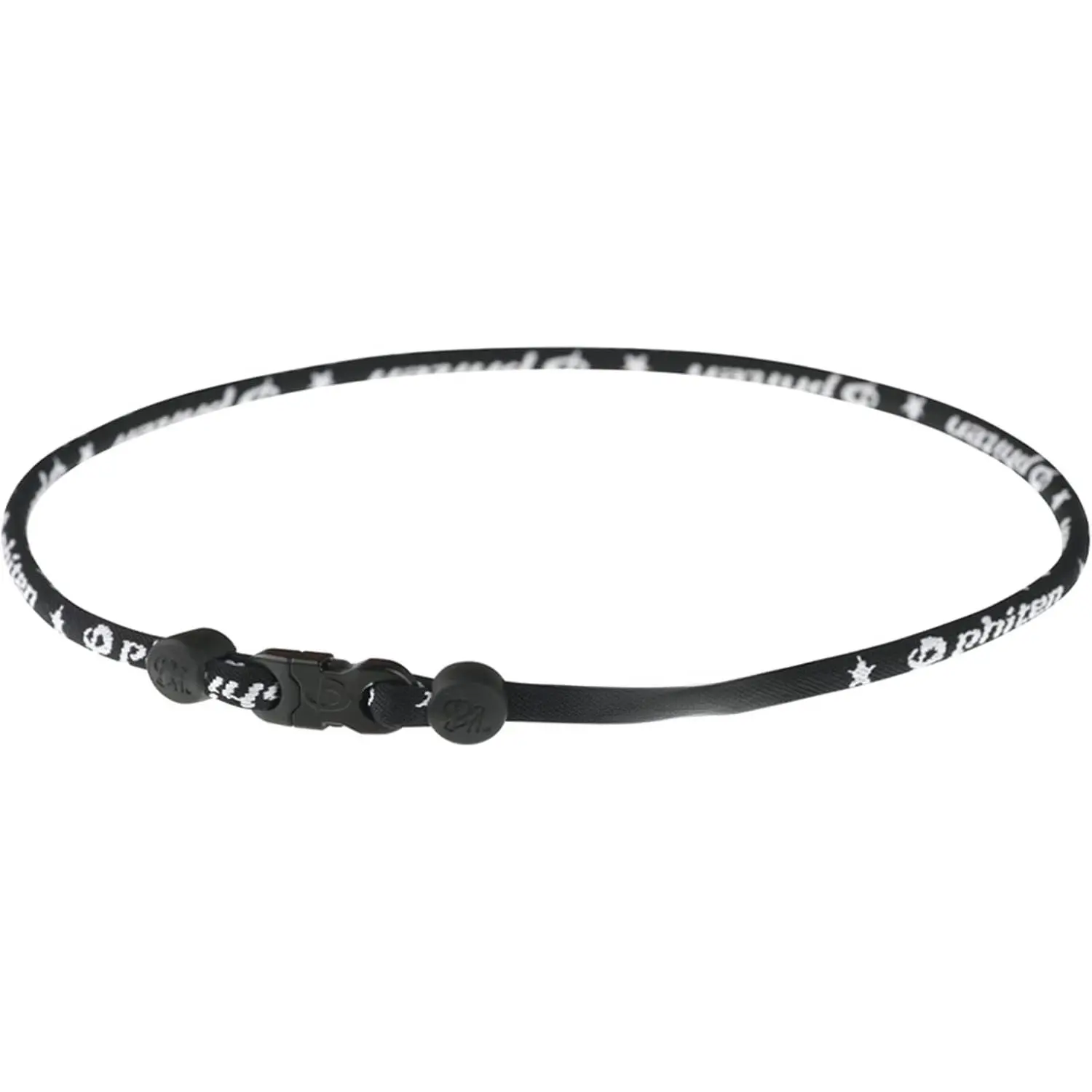 Titanium Classic Necklace -  Necklace with -Titanium Technology for  and  Tension - Elastomer Core - Black, 22 Inch