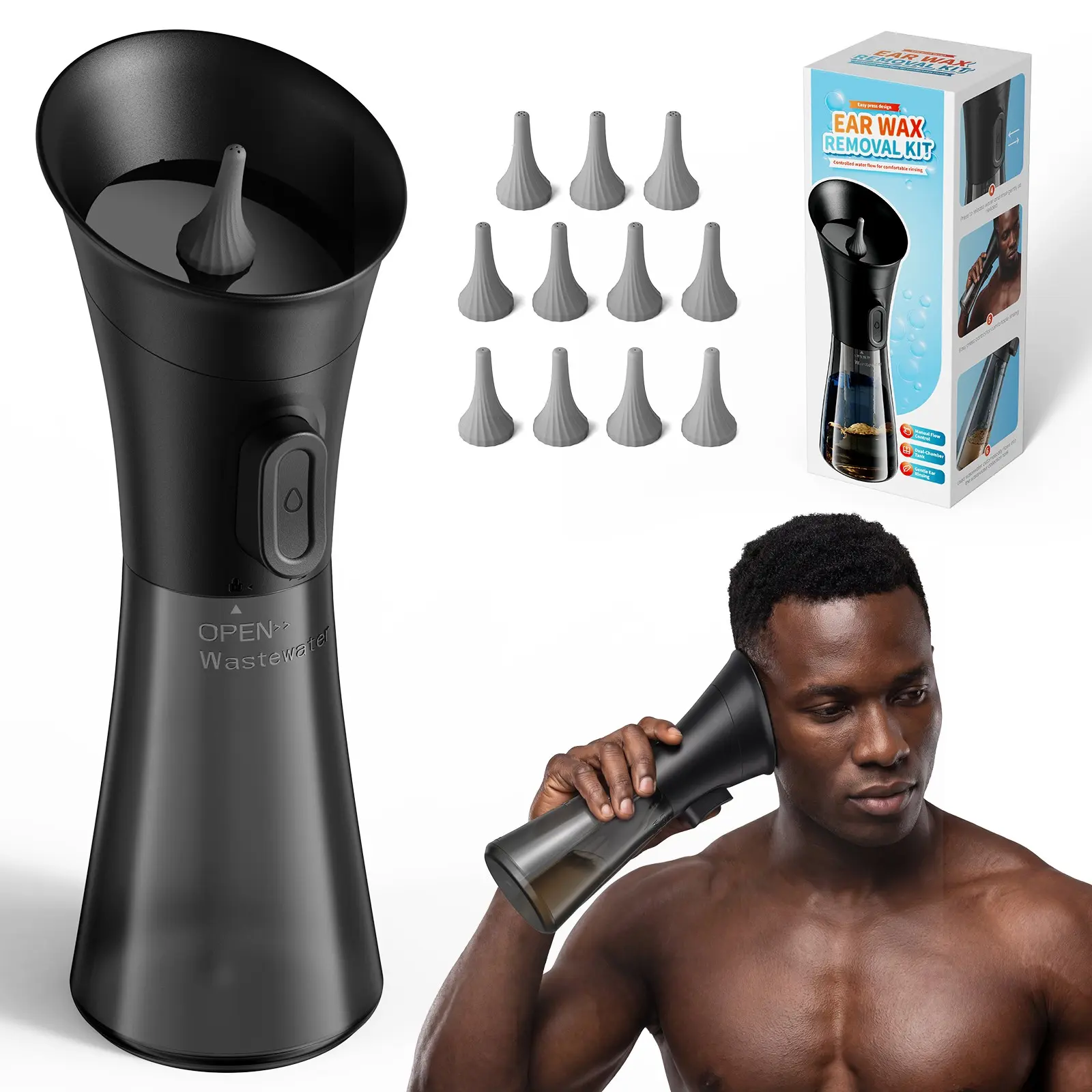 Portable Manual Earwax Remover, Dual-Function Waste Collection System, Safe and Comfortable, Easy to Use, Perfect Daily and Gift Item