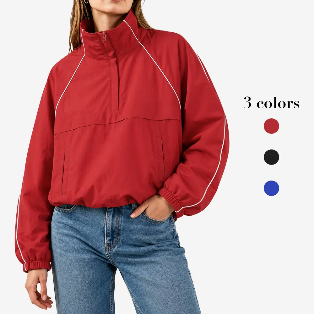 Arssm Womens Windbreaker Jacket Cropped Lightweigh Hiking Jacket