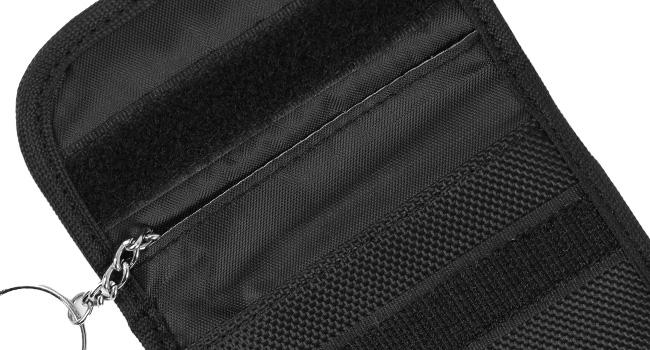 Faraday Pouch for Car Keys, Faraday Bag, Car RFID Signal Blocking Holder, Key Fob Protector, Key fob cage Block Signal Anti-Theft Fob Case (1 Pack, Black)