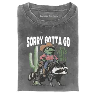 Men Heavyweight Frog Printed Washed T Shirt Halloween Thanksgiving Christmas Tee Soft Cotton Oversized Graphic Gift for Family Friends Camping Travel