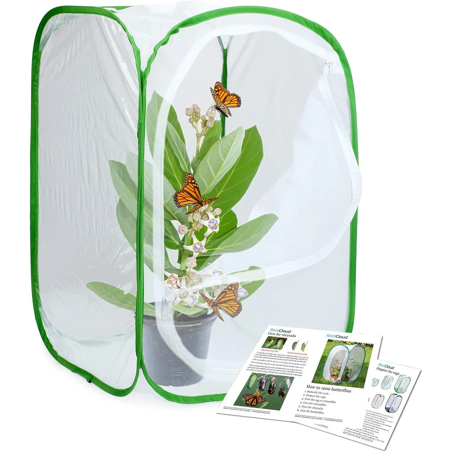 Insect and Butterfly Habitat Cage Terrarium Pop-up 23.6 Inches Tall