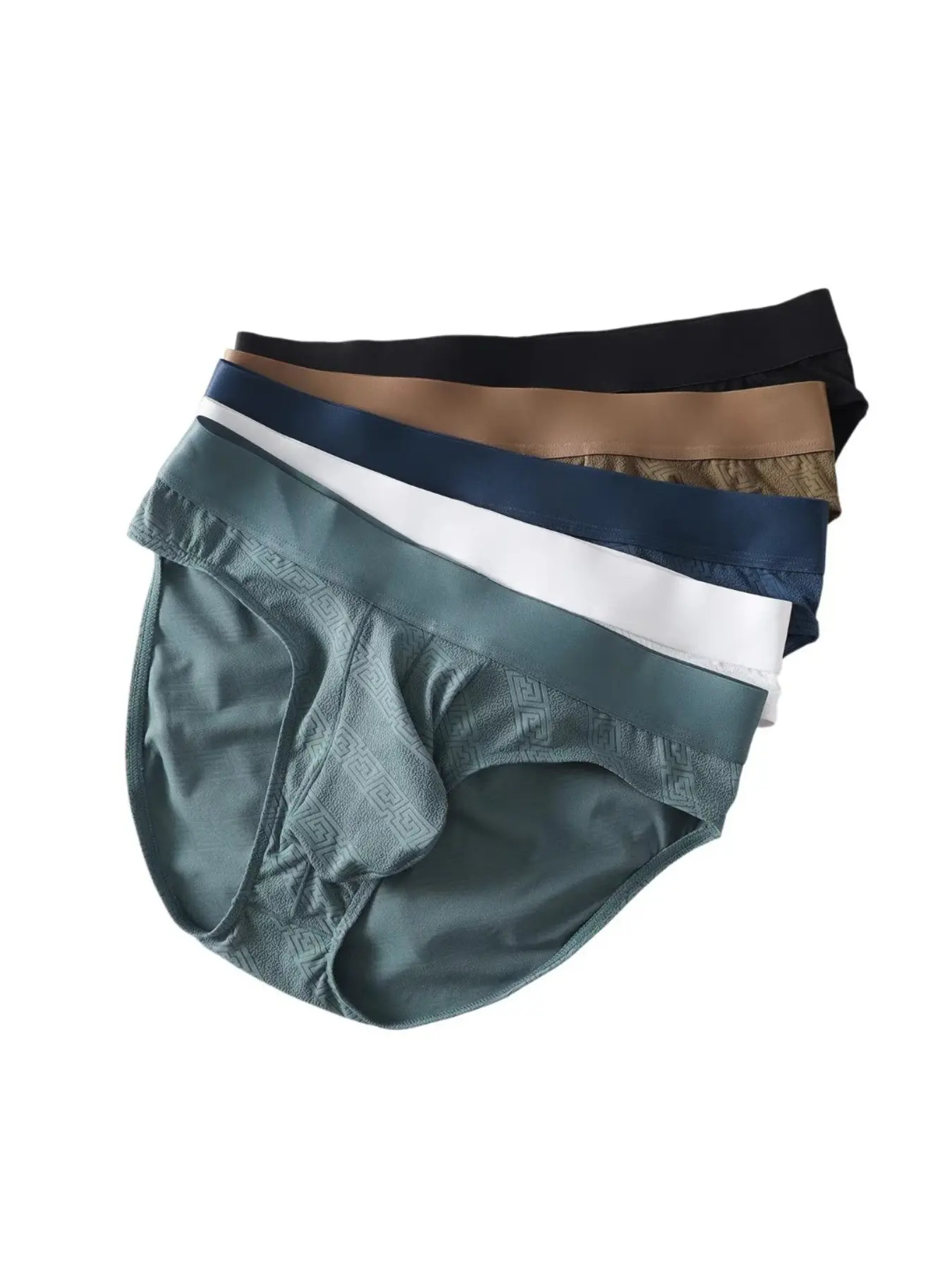 5-Pack Men's Low-Waist Trunk Underwear, Breathable Large Pouch Design, Soft Stretch Sport Trunks, Daily Commute & Workout, Multi-Color Set, Stretchy Sports Underwear