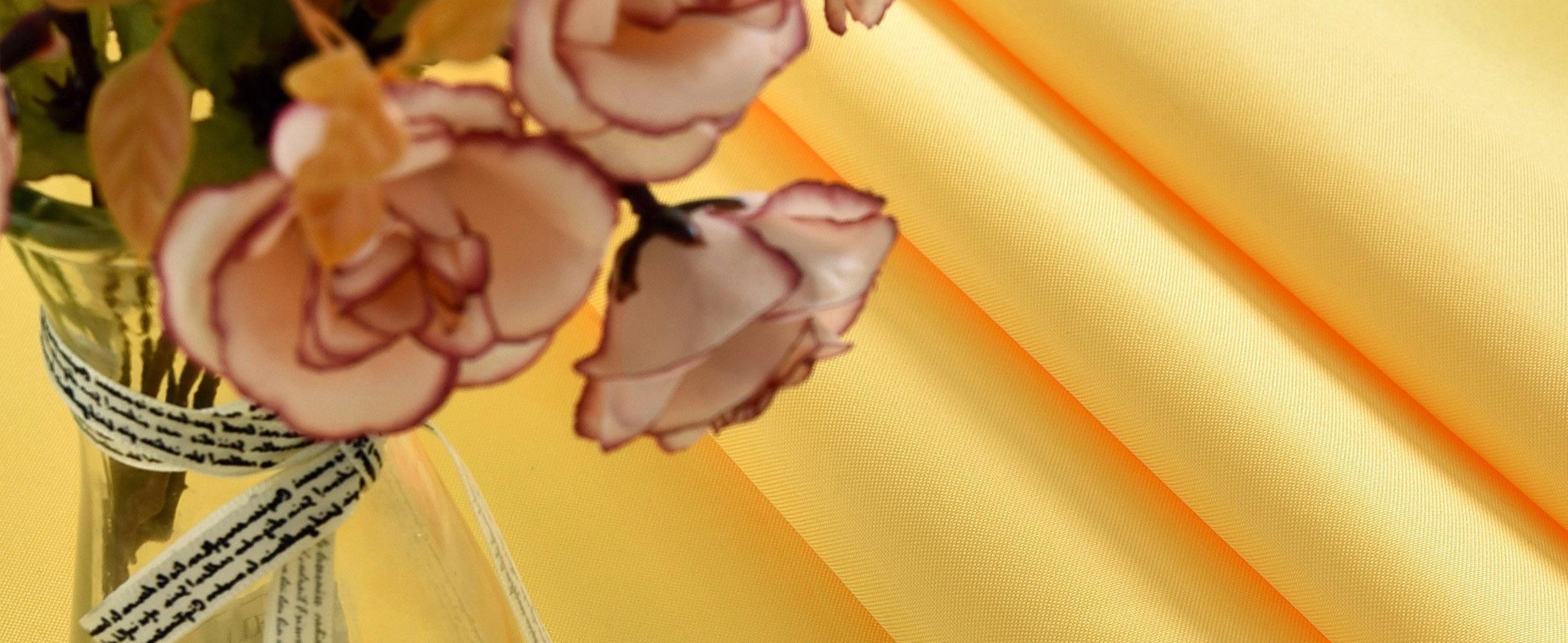 Yellow Rectangle Tablecloth Waterproof Stain Resistant Wrinkle Free Table Cloth 210GSM Polyester Wipeable Table Cover for Party, Banquet, Indoor and Outdoor-Square/Rectangular