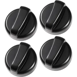 Outdoor Heater Replacement Parts, PropaneHeater Control Knob(4 pieces included),Suitable for Most Outdoor Round Stand Up, Pyramid and mini heater, Plastic Knob Control