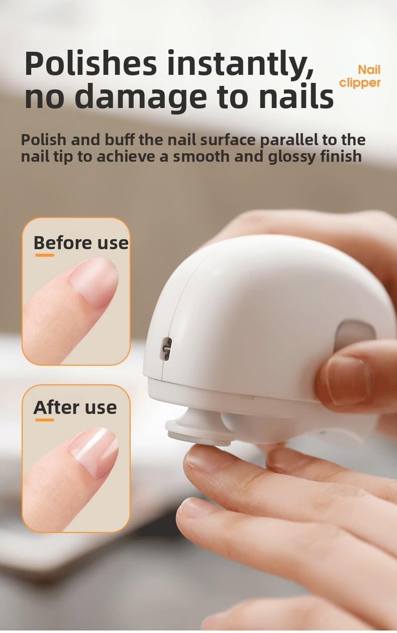 3-in-1 Electric Nail Clipper Trimmer & Polisher with No Mess Debris Collector, All-in-One Manicure Pedicure Tool for Cutting, Filing, and Cuticle Care, USB Rechargeable with LED Light, Safe Quiet for Elderly Women Men, Portable Nail Care Kit