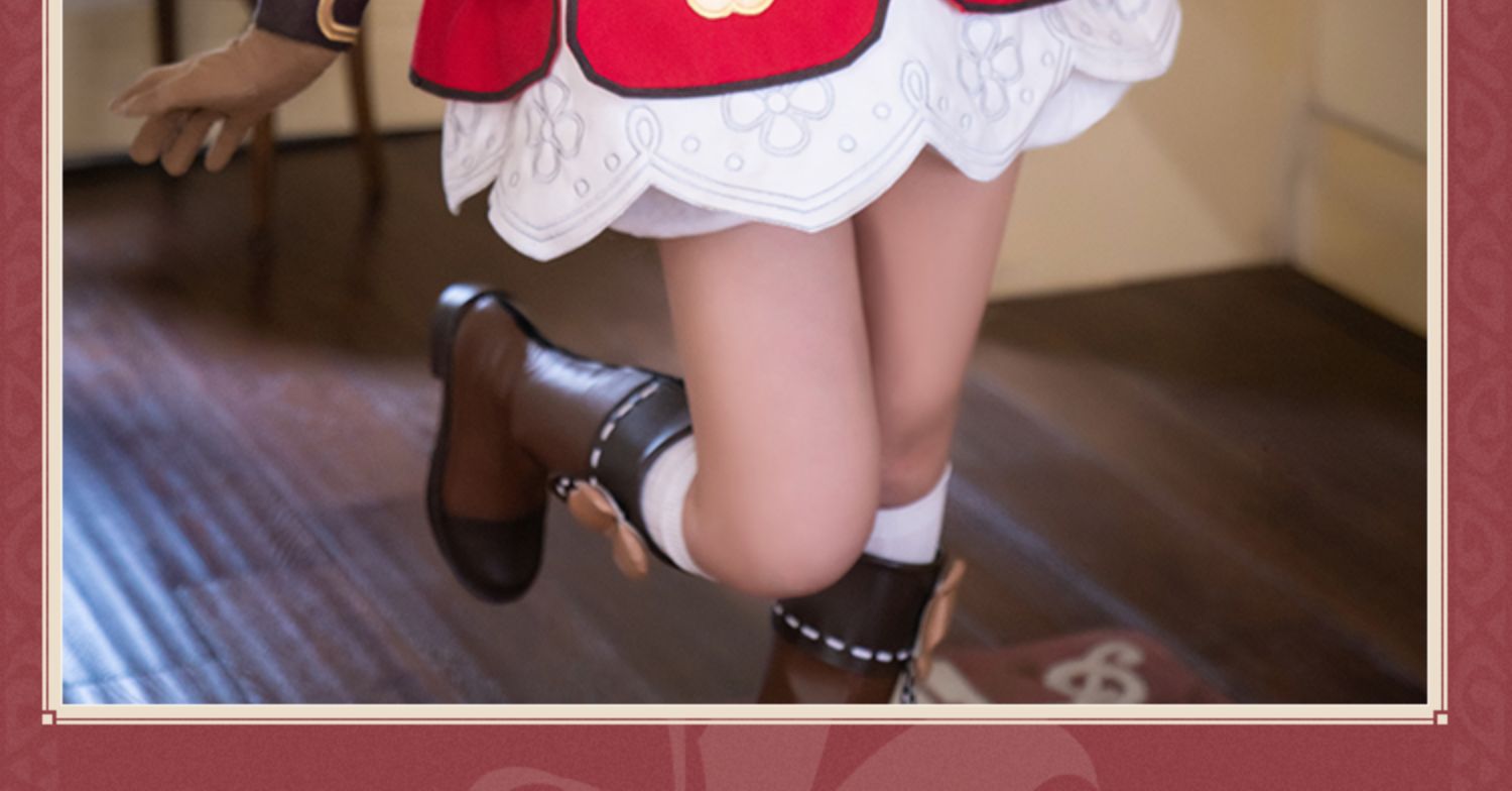 Klee Cosplay Anime Game Genshin Impact  Klee Spark Knight Cute Uniform Playfulness Outfit Dress Cosplay Costume Halloween