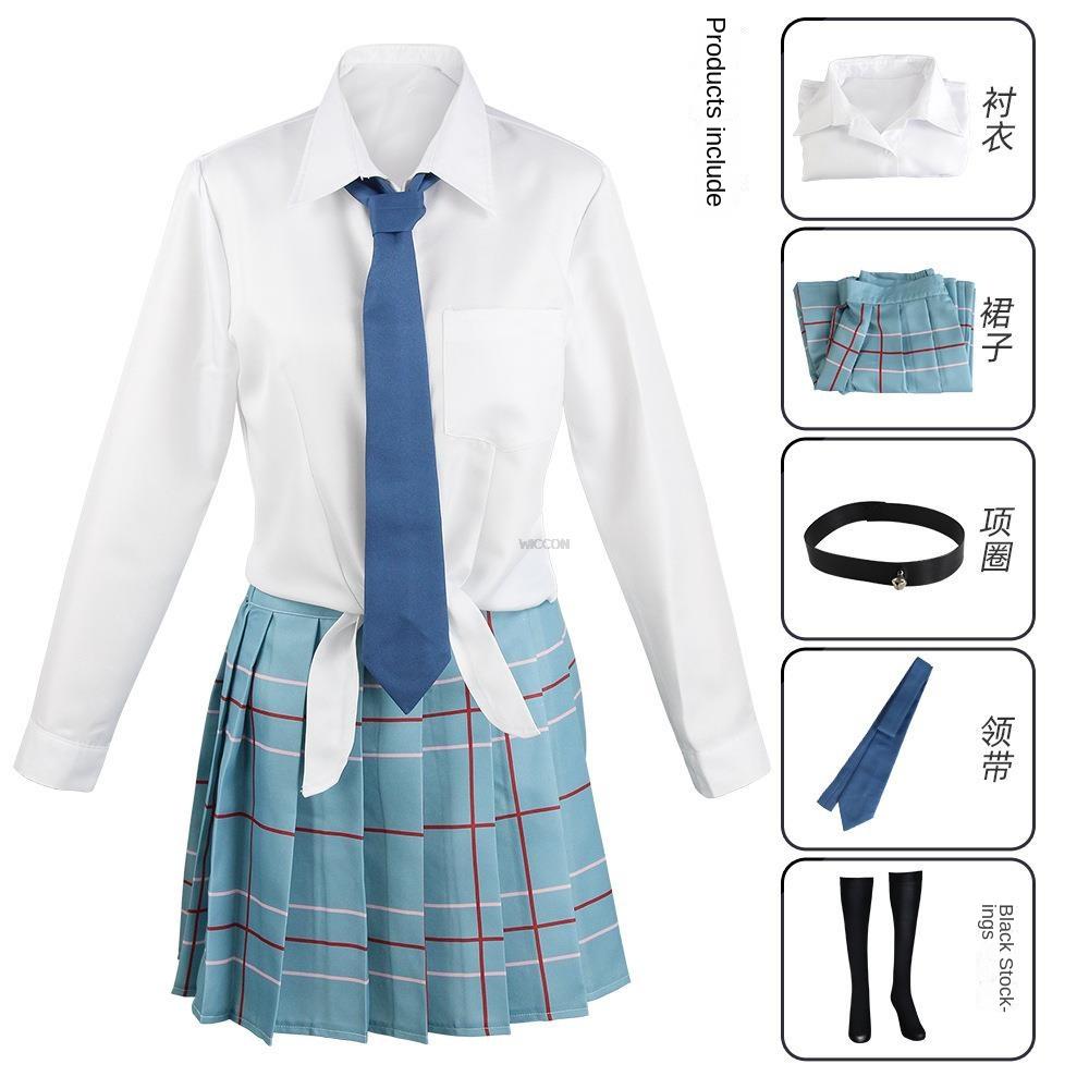Kitagawa Marin Cosplay Anime My Darling Kitagawa Marin Cosplay Costume Dresses School Uniform Wig Earrings Suit Girls