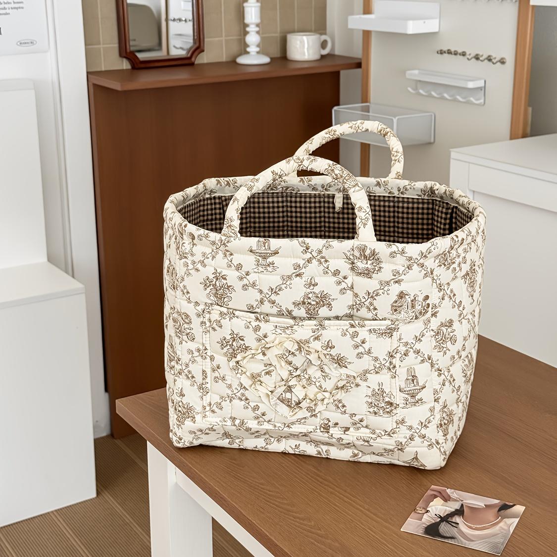 Large Foldable Bohemian French Style Rattan Woven Laundry Basket Vintage French Woven Storage Box with Open Multi Hamper for Clothes Toys Socks & Underwear Organization Canvas Basket Suitable for Room Bathroom Bedroom Shelf Baskets Large Foldable Bohemian French Style Rattan Woven Laundry Basket Vintage French Woven Storage Box with Open Multi Hamper for Clothes Toys Socks & Underwear Organization Canvas Basket Suitable for Room Bathroom Bedroom Shelf Baskets