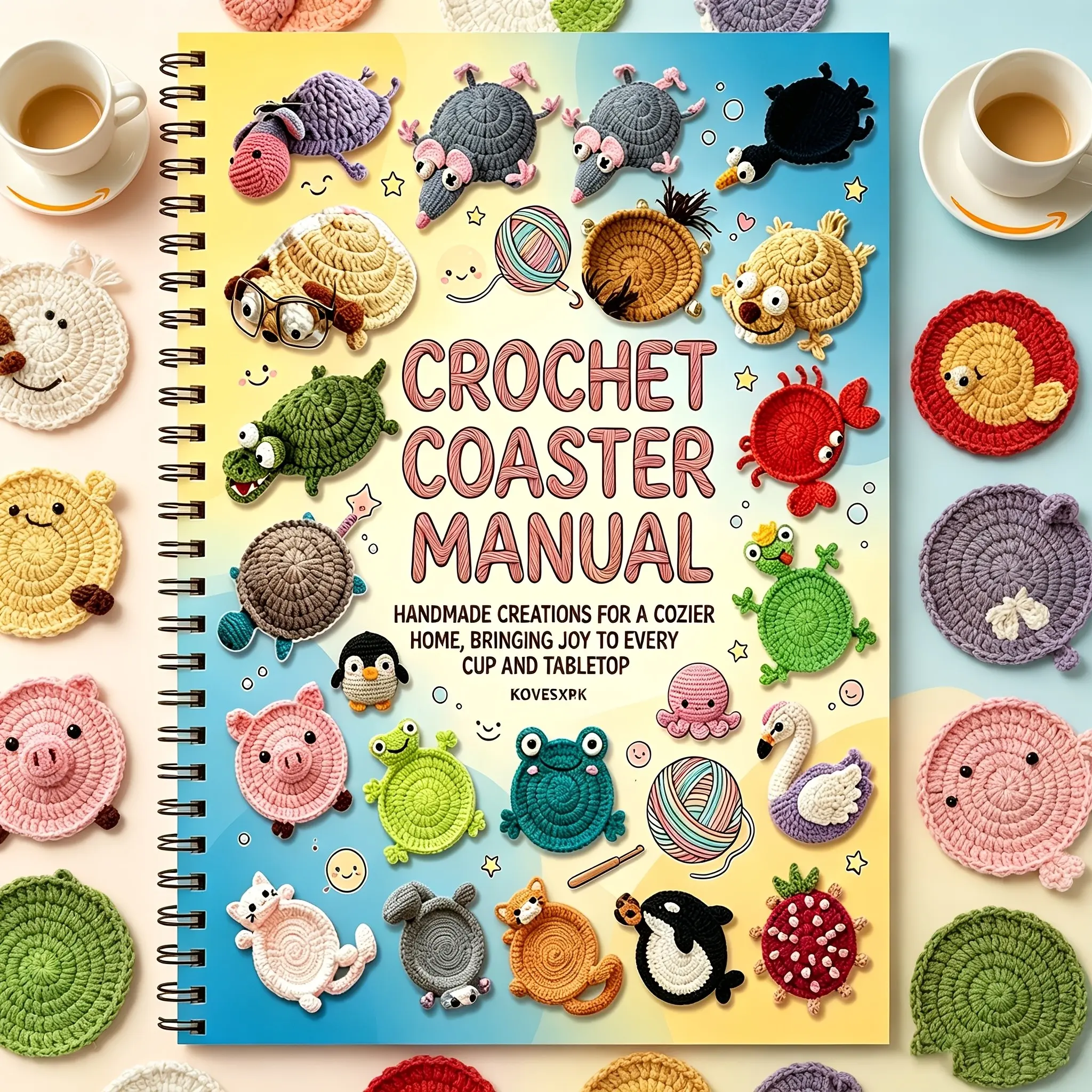 Crochet Pattern Collection: 20 Cute Animal Designs, Step-By-Step Instructions, Ideal for Beginners, Not Finished, No Yarn Included