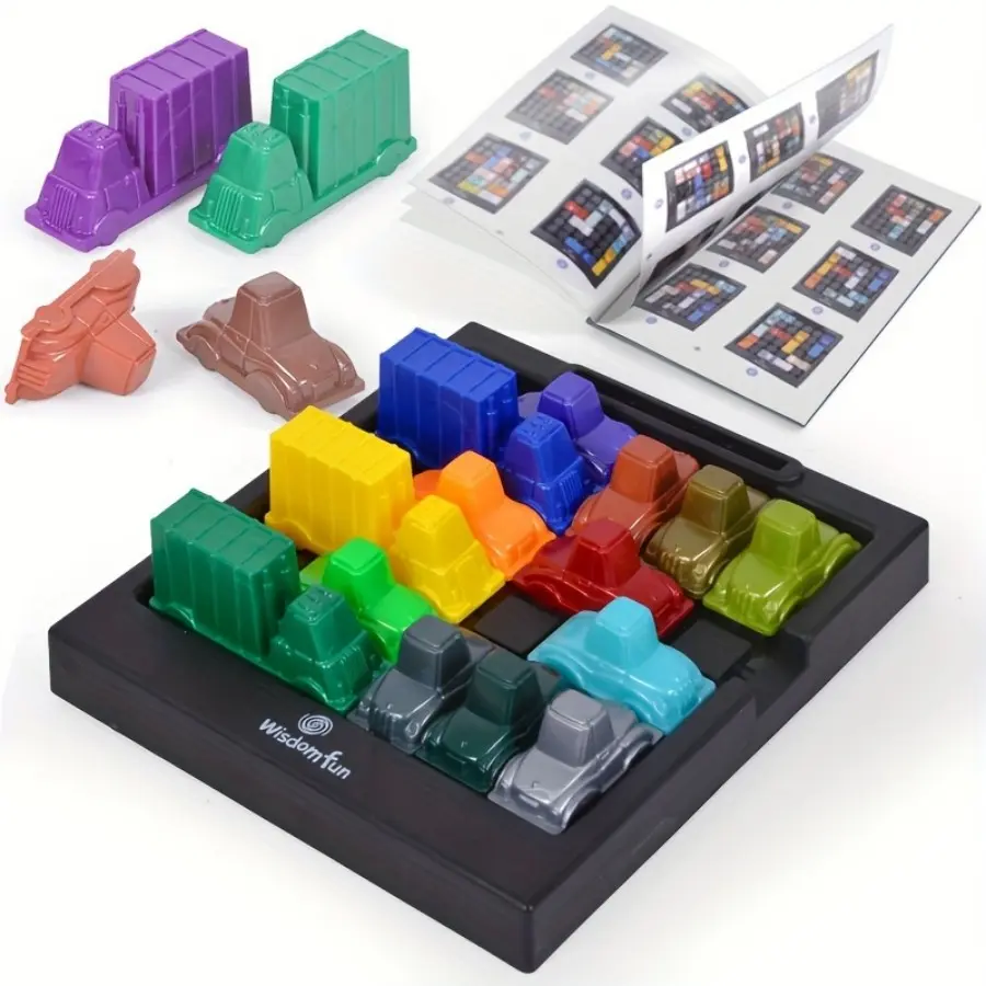 Car Puzzle Board Game, STEM Logic Brain Teaser, Unleash Strategic Thinking, Classic Family Night Game, Perfect Birthday & Christmas Gift for Kids & Teens, Educational Travel Toy for Holiday & Party Play