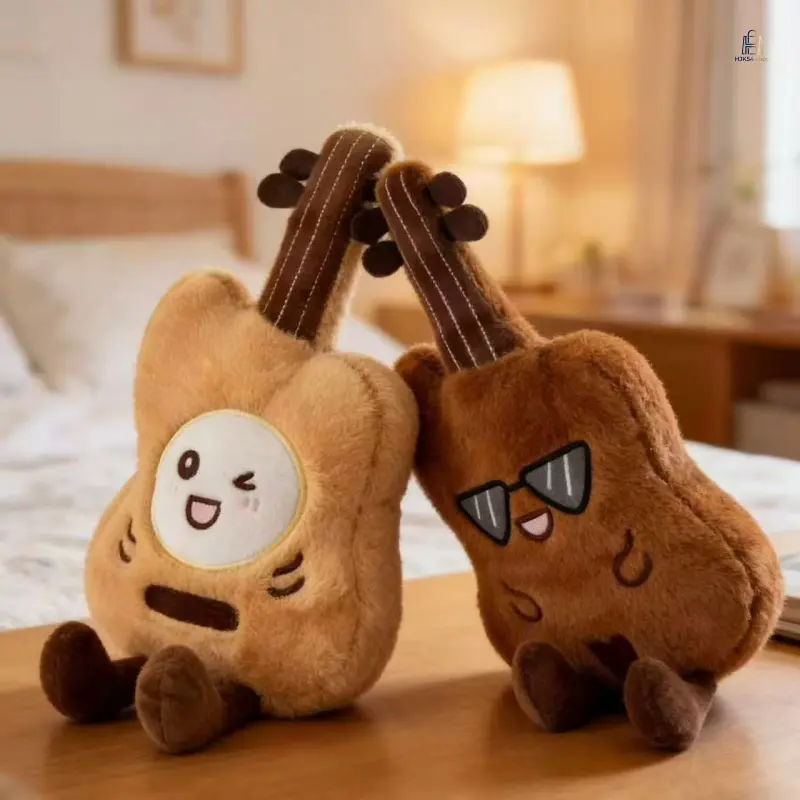 Guitar Shape Plush Doll - 30cm Unisex PP Cotton Soft Stuffed Figure, New Cute Fashion Accessory Gift Ideas
